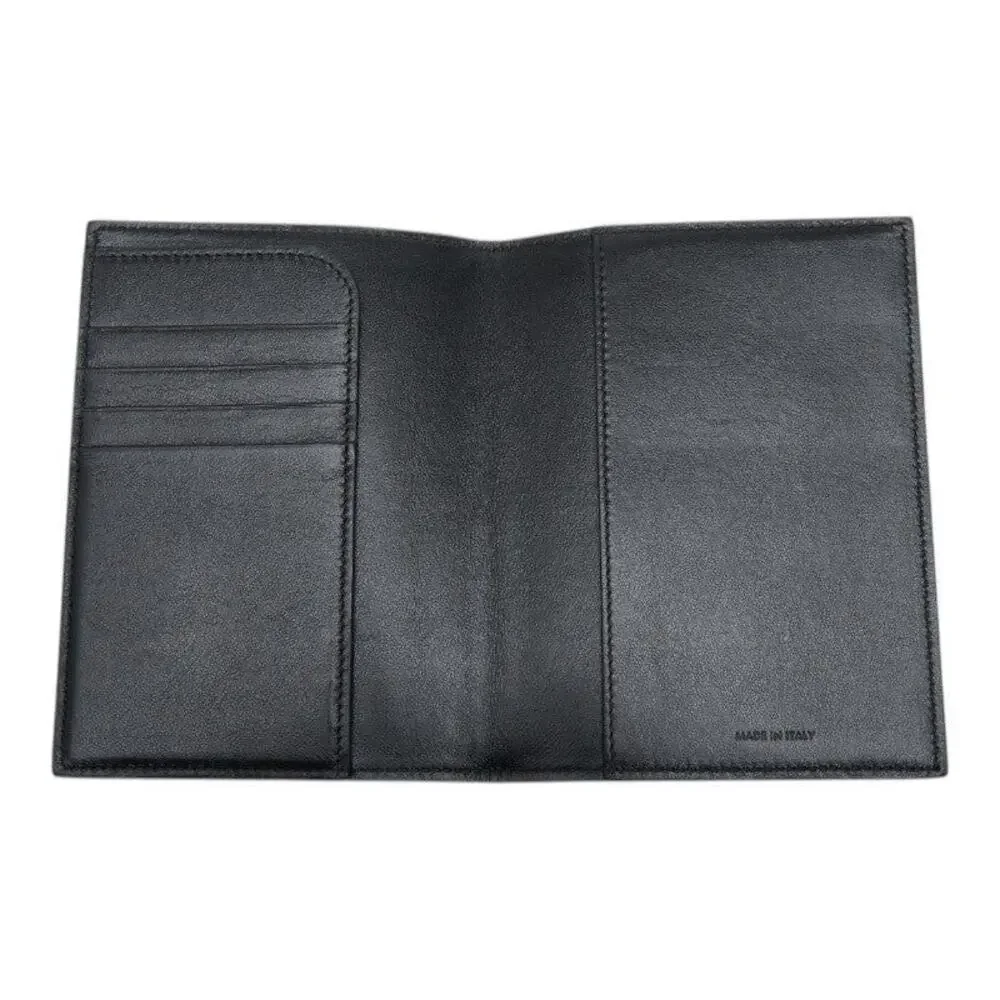 Celine Leather Passport Case Black